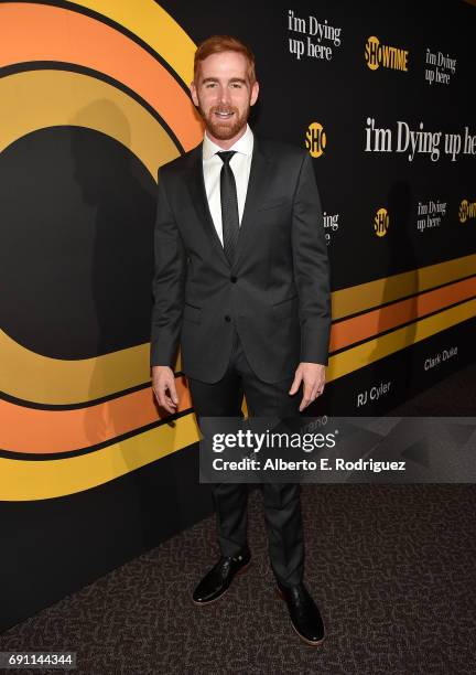 Actor Andrew Santino attends the premiere of Showtime's "I'm Dying Up Here" at the DGA Theater on May 31, 2017 in Los Angeles, California.