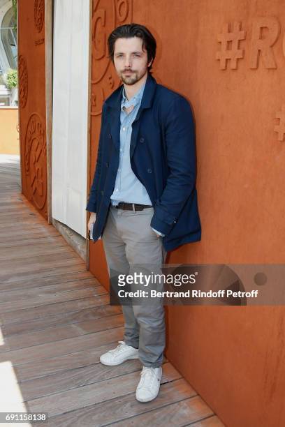 Actor Raphael Personnaz attends the 2017 French Tennis Open - Day Five at Roland Garros on June 1, 2017 in Paris, France.