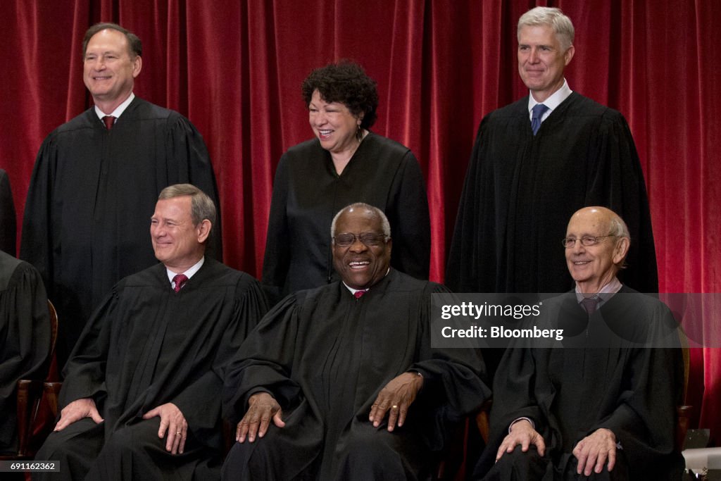 U.S. Supreme Court Justices Sit For Their Official Photograph