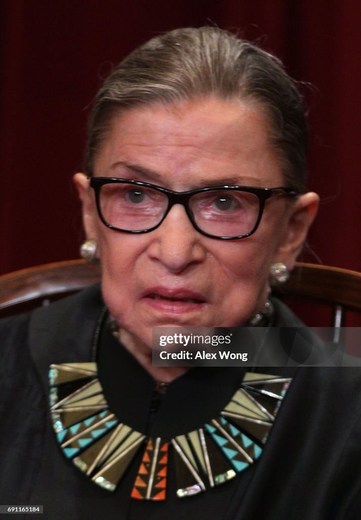 U.S. Supreme Court Justices Pose For Formal Portrait