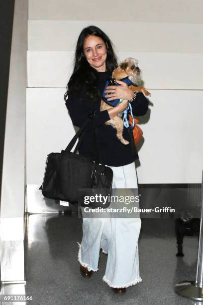 Madeleine Stowe is seen at LAX on June 01, 2017 in Los Angeles, California.