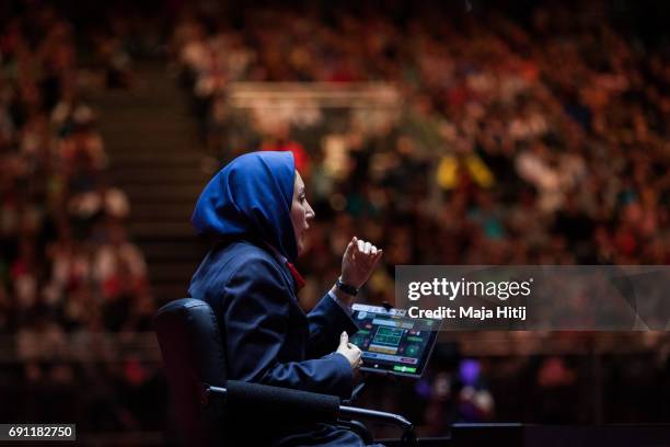 Judge is seen during Men Single second round at Table Tennis World Championship at Messe Duesseldorf on June 1, 2017 in Dusseldorf, Germany.