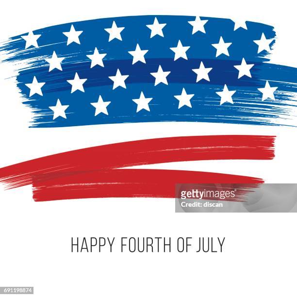 happy 4th of july - national democratic party stock illustrations