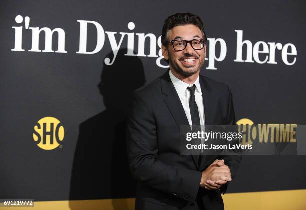 Actor Al Madrigal attends the premiere of "I'm Dying Up Here" at DGA Theater on May 31, 2017 in Los Angeles, California.