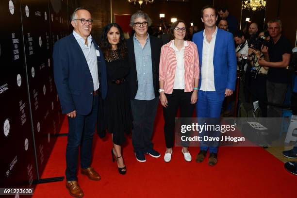 Director of Sundance Film Festival John Cooper, actress Salma Hayek, director Miguel Arteta, programming director of Picturehouse Cinemas Claire...