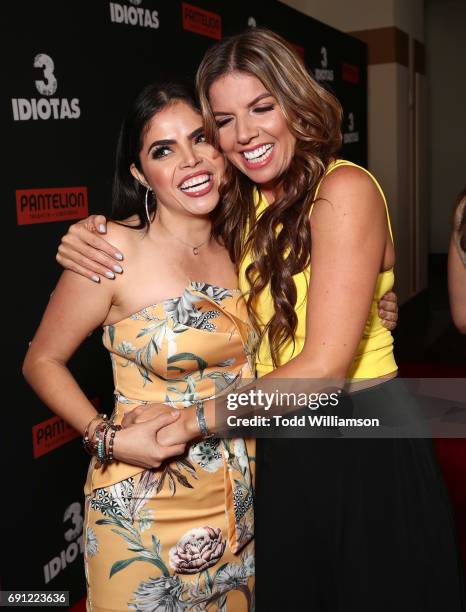 Yarel Ramos and Fernanda Kelly attend the "3 Idiotas" Los Angeles Premiere at Regal Cinemas L.A. Live on May 31, 2017 in Los Angeles, California.