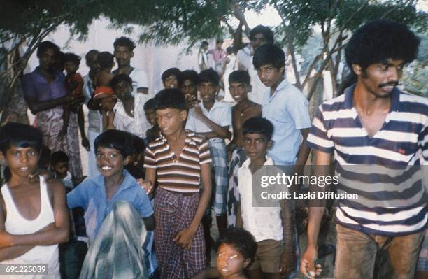 Sri Lankan Civil War - Tamil refugees who reached South India by boats in January and February 1985.