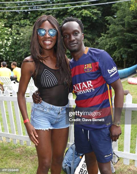 Odudu and Arnold Oceng attend Island Records' "Island Life" on Osea Island on June 1, 2017 in London, England.