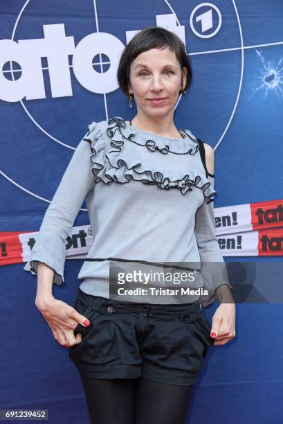 Meret Becker during the 'Tatort: Amour fou' Preview And Photo Call in Berin Deutschland 2017 at ISS on May 31, 2017 in Berlin, Germany.
