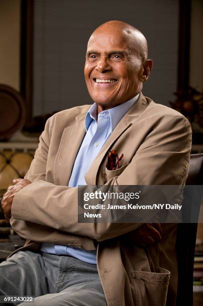 Singer, activist Harry Belafonte photographed for NY Daily News on August 22 in New York City.