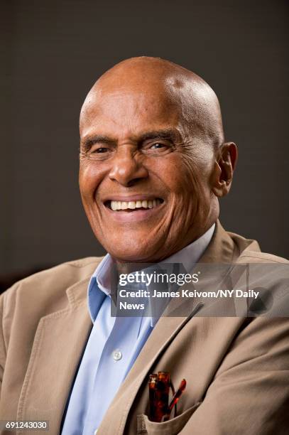 Singer, activist Harry Belafonte photographed for NY Daily News on August 22 in New York City.