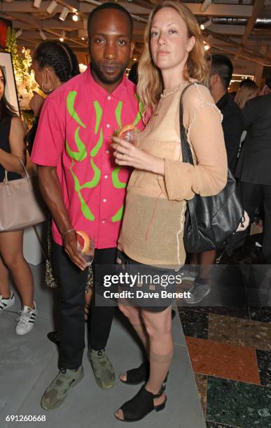 Mekel Bailey and Leanne Elliott-Young attend the Perfect Ten Exhibition in association with Tanqueray No. TEN at Harvey Nichols on June 1, 2017 in...