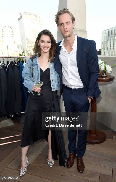 Sai Bennet and Jack Fox attend a Fine Tailoring Dinner hosted by Charlie Casely-Hayford and Topman at The Ned on June 1, 2017 in London, England.