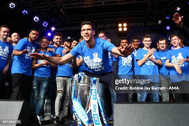 Mark Hudson of Huddersfield Town on May 30, 2017 in Huddersfield, England. Mark Hudson