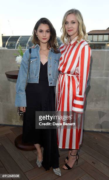 Portia Freeman and Sai Bennet attend a Fine Tailoring Dinner hosted by Charlie Casely-Hayford and Topman at The Ned on June 1, 2017 in London,...
