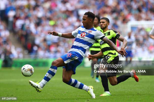 Liam Moore of Reading during the Sky Bet Championship Play Off Final match between Reading and Huddersfield Town at Wembley Stadium on May 29, 2017...