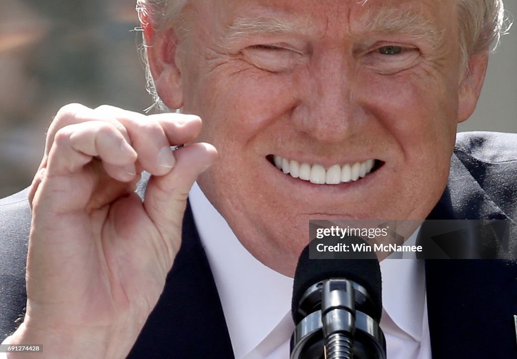 President Donald Trump Makes Statement On Paris Climate Agreement