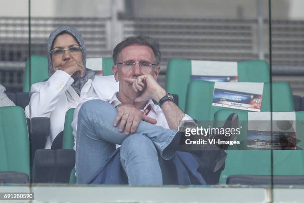 Technical director Hans van Breukelen of KNVBduring the friendly match between Morocco and The Netherlands at Grand Stade Adrar on May 31, 2017 in...