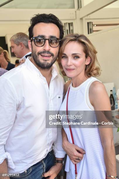 Jonathan Cohen and Claire Keim attend the 2017 French Tennis Open - Day Five at Roland Garros on June 1, 2017 in Paris, France.