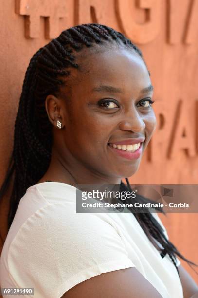 Gevrise Emane attends the 2017 French Tennis Open - Day Five at Roland Garros on June 1, 2017 in Paris, France.