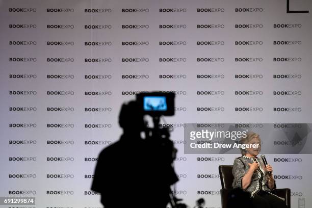 Former U.S. Secretary of State and 2016 presidential candidate Hillary Clinton speaks during BookExpo 2017 at the Jacob K. Javits Convention Center,...