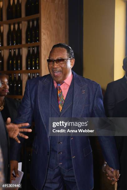 Gospel Music Singer and TV host Dr. Bobby Jones arrives to the 4th Annual My Music Matters: A Celebration Of Legends Lunch at City Winery Nashville...