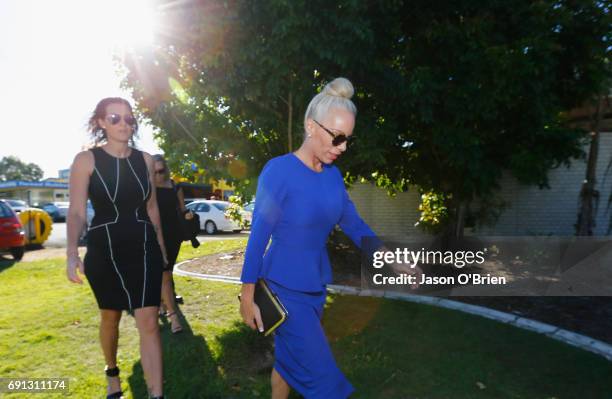 Trudy Todd arrives at Tweed Heads Local court on June 2, 2017 in Gold Coast, Australia. Mercedes Corby is challenging an apprehended violence which...