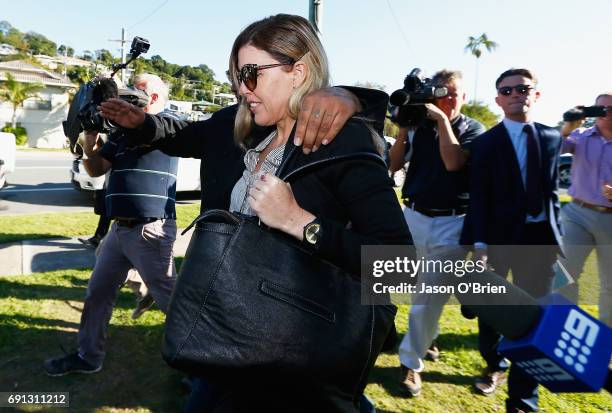 Mercedes Corby arrives at Tweed Heads Local court on June 2, 2017 in Gold Coast, Australia. Mercedes Corby is challenging an apprehended violence...