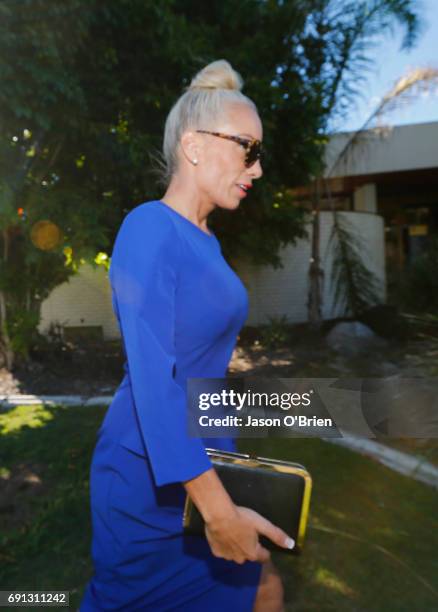 Trudy Todd arrives at Tweed Heads Local court on June 2, 2017 in Gold Coast, Australia. Mercedes Corby is challenging an apprehended violence which...