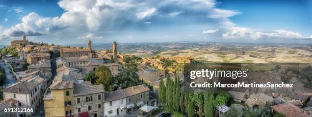 montalcino, tuscany, italy - montepulciano stock pictures, royalty-free photos & images