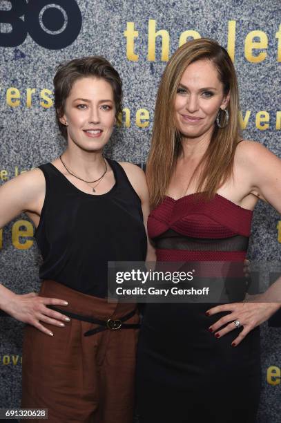 Actors Carrie Coon and Amy Brenneman attend "The Leftovers" screening at Metrograph on June 1, 2017 in New York City.