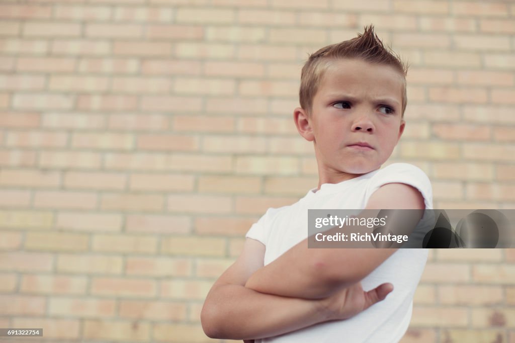 Young Rebellious Boy 50s Style