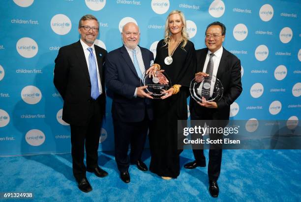 Managing Director, New England Region UNICEF USA Matthew Bane, honorees, Helenka Pantaleoni Humanitarian Award, New England Regional Board UNICEF USA...