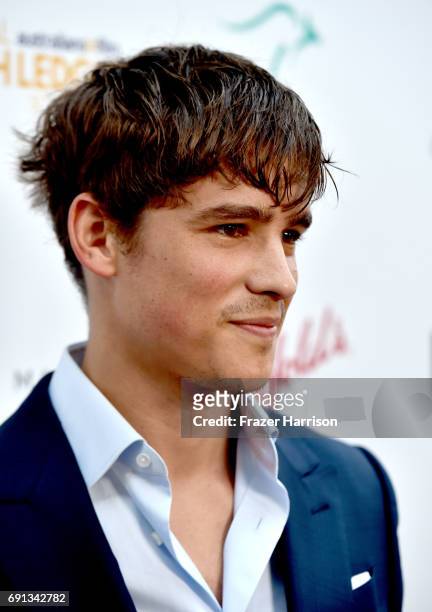 Actor Brenton Thwaites attends the 9th Annual Australians In Film Heath Ledger Scholarship Dinner at Sunset Marquis Hotel on June 1, 2017 in West...