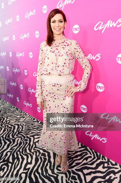 Actor Carrie Preston attends the premiere of TNT's "Claws" at Harmony Gold Theatre on June 1, 2017 in Los Angeles, California. 27059_001