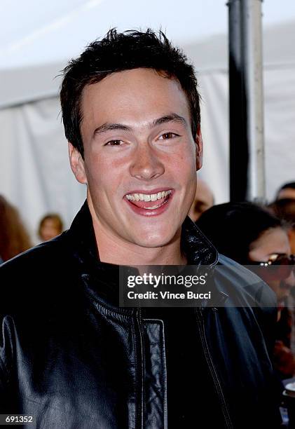 Actor Chris Klein attends the 29th Annual American Music Awards at the Shrine Auditorium January 9, 2002 in Los Angeles, CA.