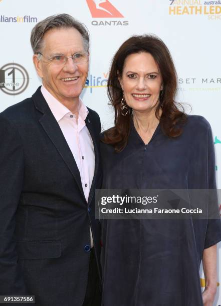 Roger Bell and Sally Bell attend the 9th Annual Australians In Film Heath Ledger Scholarship Dinner at Sunset Marquis Hotel on June 1, 2017 in West...