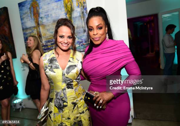 Actors Judy Reyes and Niecy Nash attend the after party for the premiere of TNT's "Claws" at Harmony Gold Theatre on June 1, 2017 in Los Angeles,...