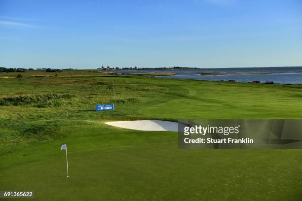 General view of the nineth hole after the first round of the Nordea Masters at Barseback Golf & Country Club on June 1, 2017 in Barsebackshamn,...