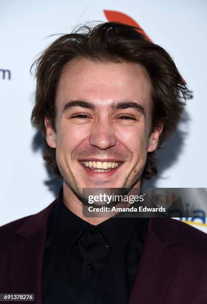 Actor Ben O'Toole arrives at The 9th Annual Australians In Film Heath Ledger Scholarship Dinner at the Sunset Marquis Hotel on June 1, 2017 in West...