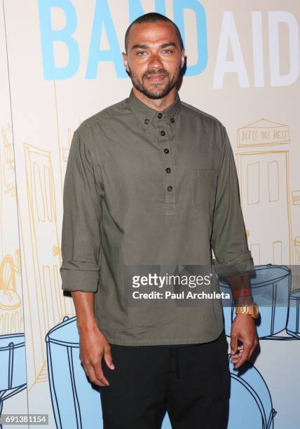 Actor Jesse Williams attends the premiere of IFC Films' 'Band Aid' at The Theatre at The Ace Hotel on May 30, 2017 in Los Angeles, California.
