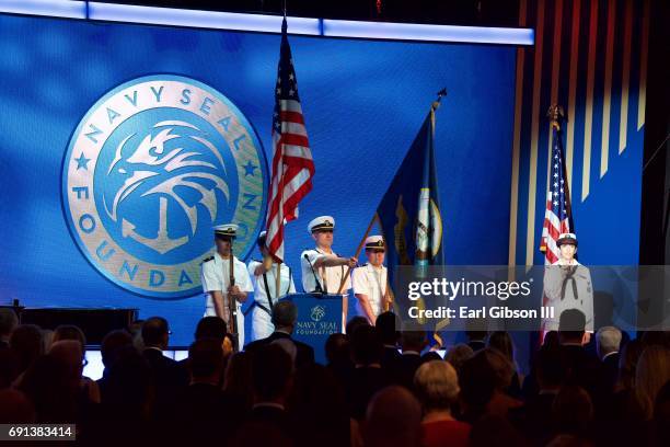 View of atmosphere at the 2017 Los Angeles Evening of Tribute Benefiting The Navy SEAL Foundation on June 1, 2017 in Beverly Hills, California.