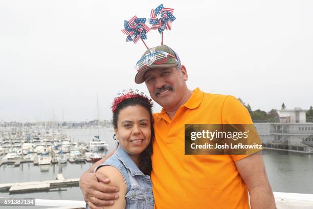 Cirilo Montelongo and Lorena Montelongo attend the DoctorFrank.com Memorial Day Yacht Cruise on May 29, 2017 in Marina del Rey, California.