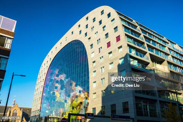 markthal (market hall) building in rotterdam - markthal stock pictures, royalty-free photos & images