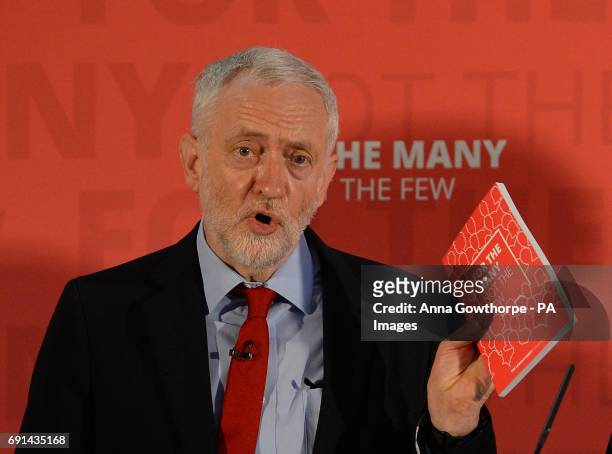 Labour leader Jeremy Corbyn delivers a speech at York Science Park where he outlined his party's industrial strategy to deliver jobs and strengthen...
