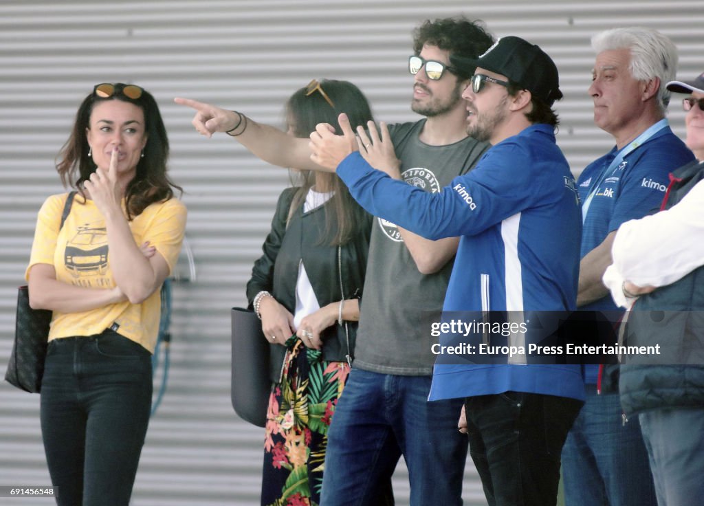 Spanish F1 driver Fernando Alonso's sister Lorena Alonso attends the