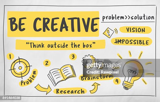 First Idea Fresh Ideas Inspire Creativity Concept High-Res Vector Graphic - Getty ...