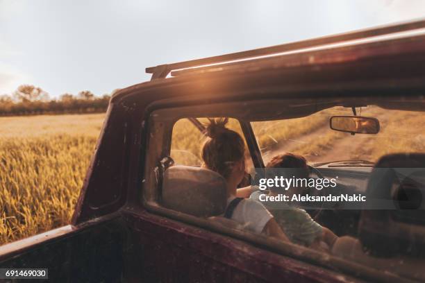 farm life - pick up truck back stock pictures, royalty-free photos & images