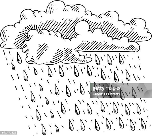 Detailed Raining Drawing Rain Drawing Photos and Premium High Res Pictures - Getty Images