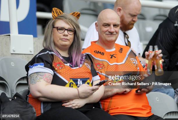 Castleford Tigers fans during day two of the Betfred Super League Magic Weekend